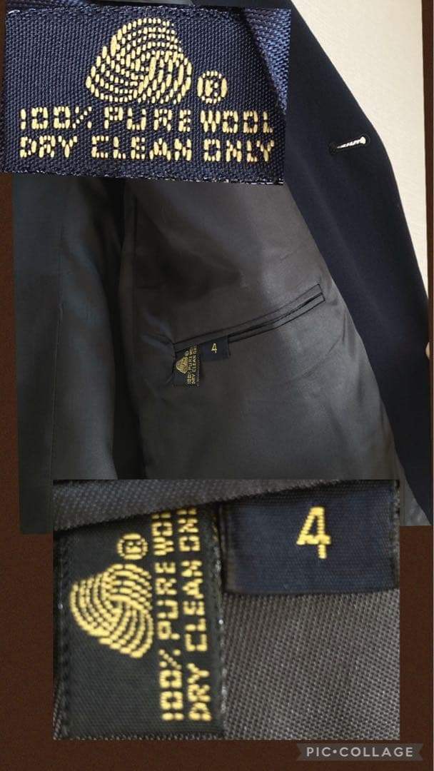 ブルックスブラザーズ 紺ブレ ジャケット 金ボタン ダブルブレストUSA製　新品