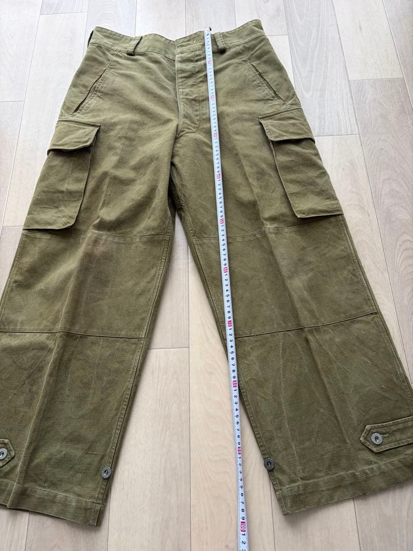 激レア　M47 前期型　カーゴパンツ　比翼 メタルボタン フランス軍　マルジェラ