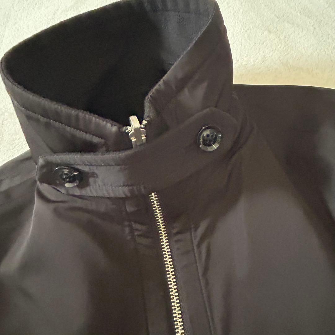 美品　HERENCIA シャギーリバーシブルポンチョ　ブラック