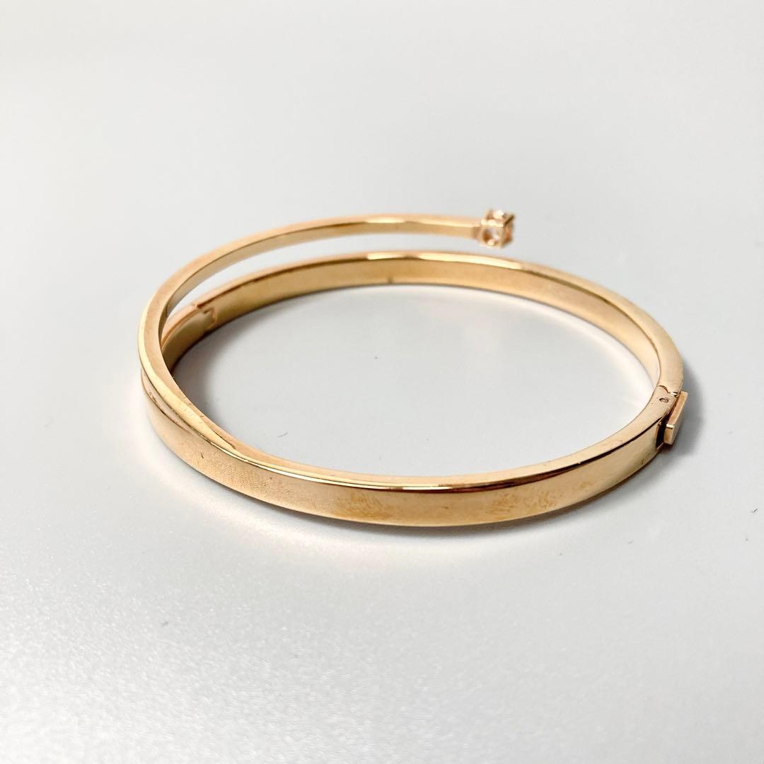 未使用 SWAROVSKI スワロフスキー バングル ブレスレット ゴールド