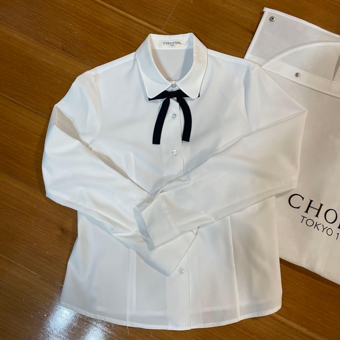 受験　面接　卒業式 CHOPIN ネイビー スーツ・ブレザーとシャツセット