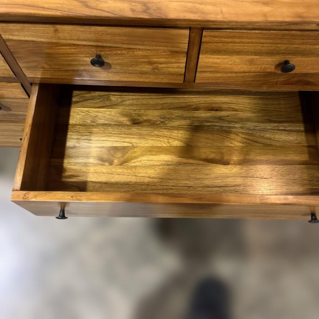 【チーク無垢材】◆ワイドチェスト◇雰囲気抜群◆程度良好！