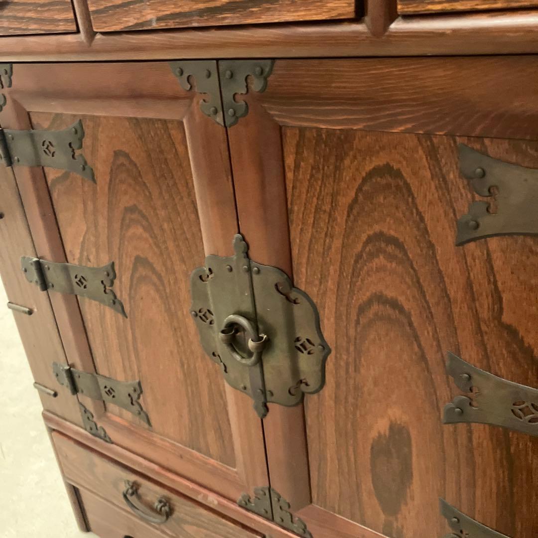 李朝家具 ミニチェストパンダジ 収納家具 ミニキャビネット 小道具 アンティーク