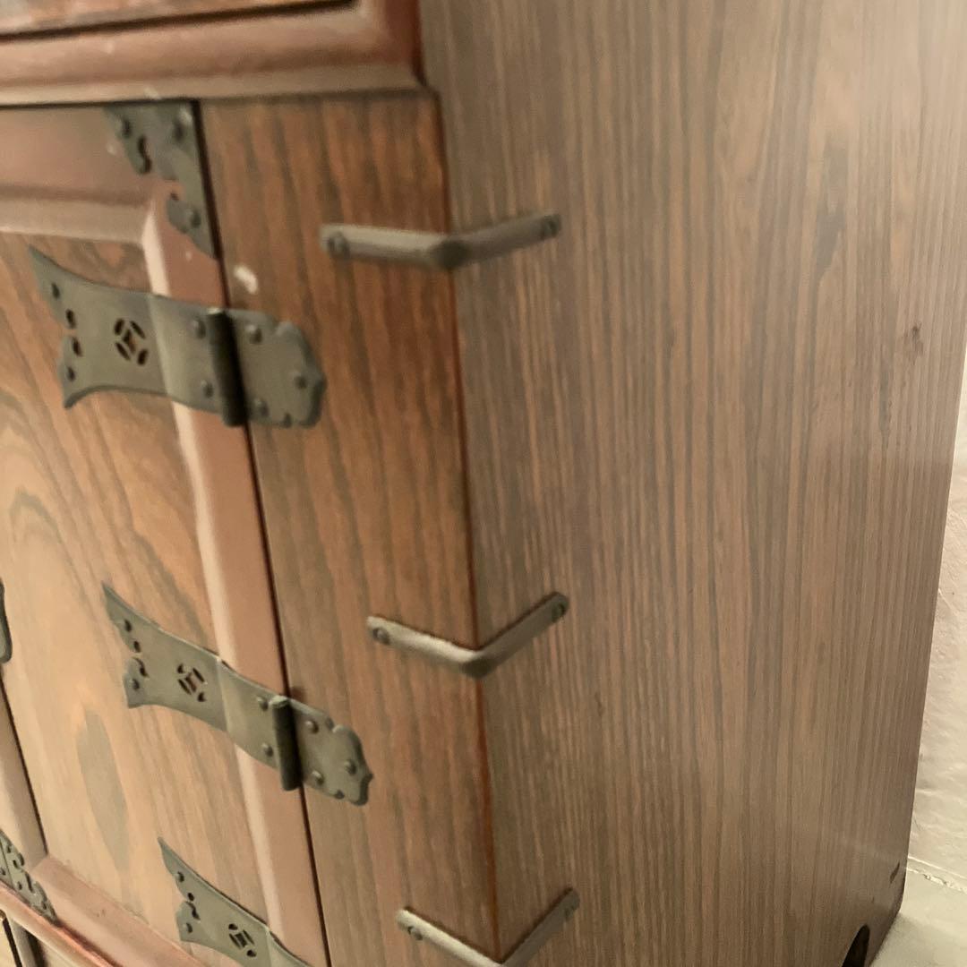 李朝家具 ミニチェストパンダジ 収納家具 ミニキャビネット 小道具 アンティーク