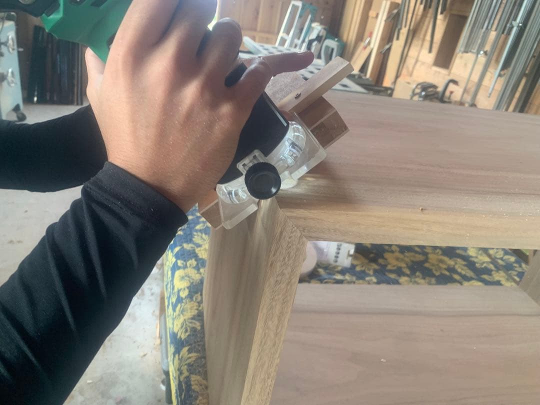 ☆Aya,☆ロ型(楠、無塗装)無垢家具キャビネット製作●確認