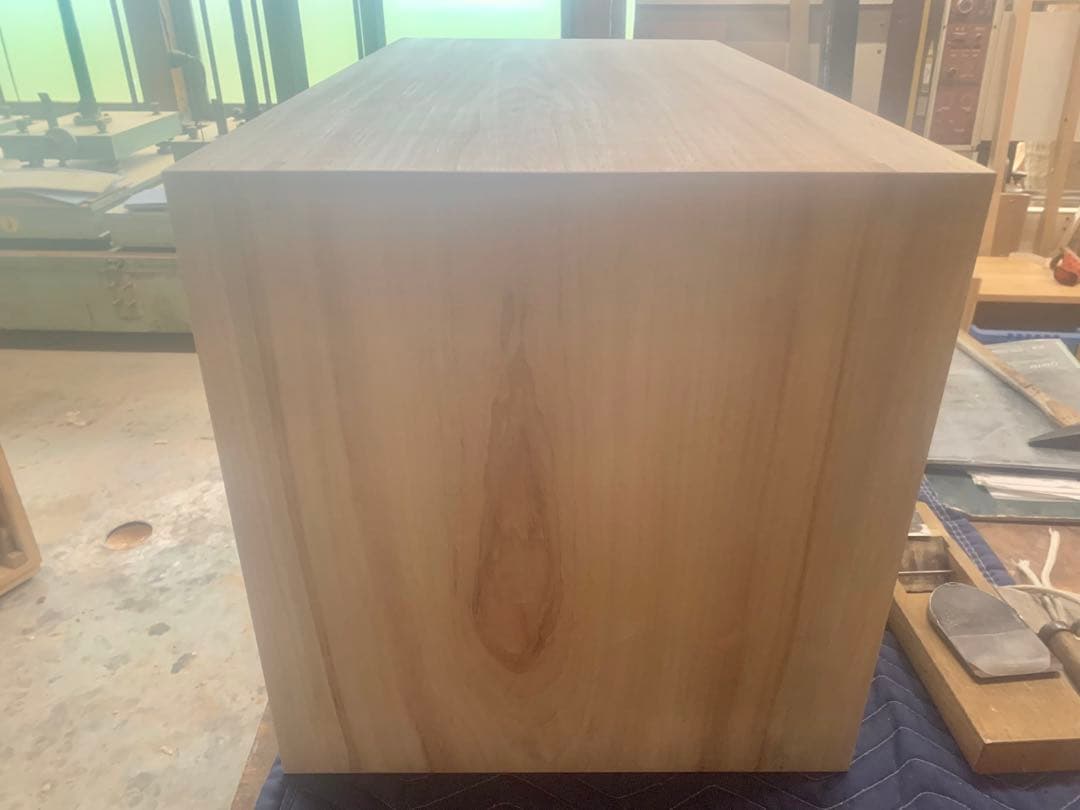 ☆Aya,☆ロ型(楠、無塗装)無垢家具キャビネット製作●確認