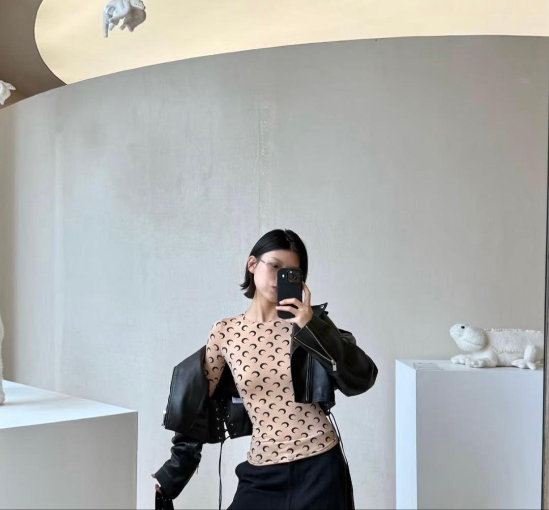 Marine Serre 月の模様 長袖トップス