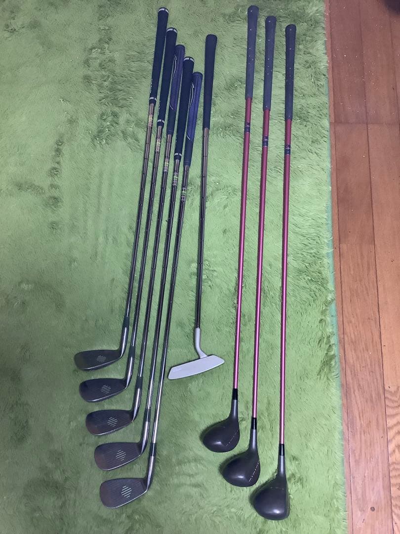 レディース　ゴルフクラブハーフセット　9本セット　キャディバッグ付