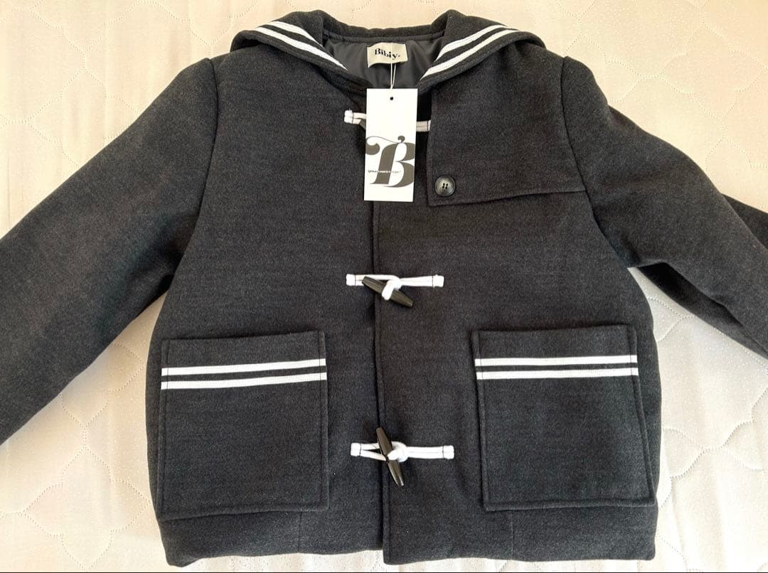 bibiy. CHARLENE SAILOR JACKET GRY タグ付き