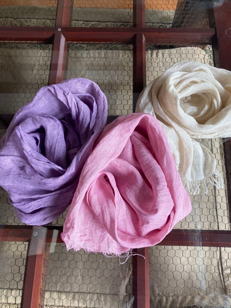 Lune♡ ２枚セット　ヘンプストール　30×200cm マフラー