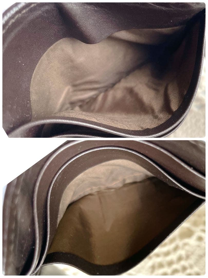 美品　ヴォッテガヴェネタ　マネークリップ　イントレチャート　ダークブラウン