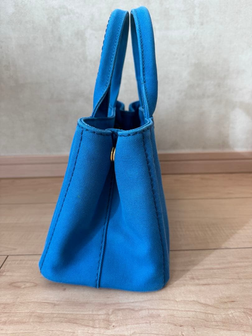 【美品】PRADA カナパ　ブルー