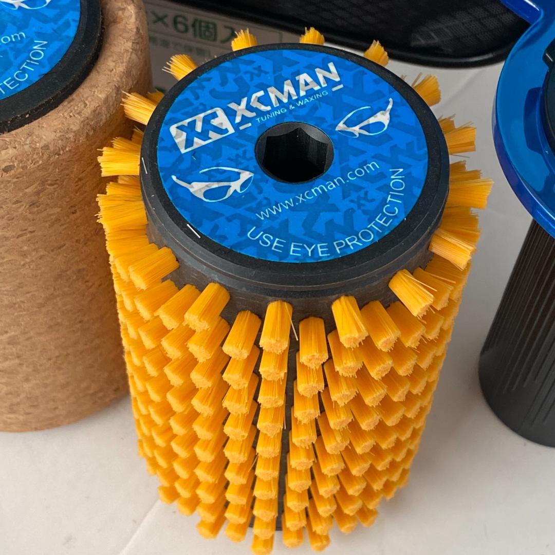 XCMAN ロトブラシ3点セット（コルク・ブロンズ・ナイロン・ハンドル付）