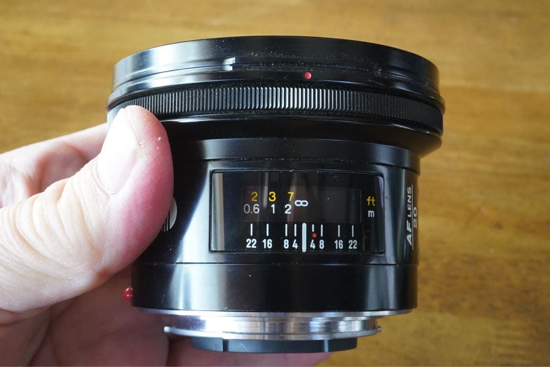 レンズ(単焦点) MINOLTA AF 20mmF2.8