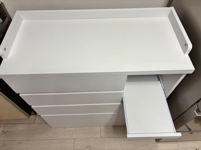 ニトリ　コンパクトキッチンカウンター (引き出しタイプ WH)