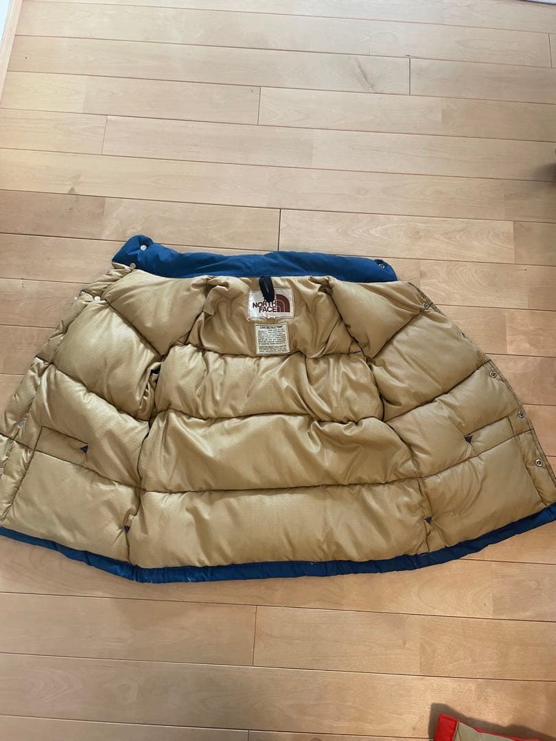 m*1様 ネイビー ダウンベスト　ザノースフェイス　茶タグ
