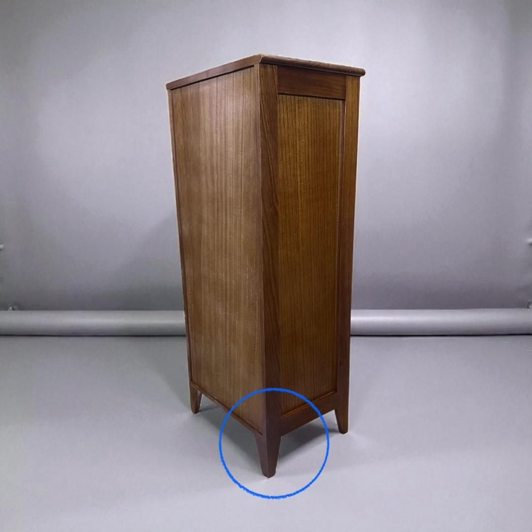 アンティーク調　擦りガラス　チェスト　 キャビネット