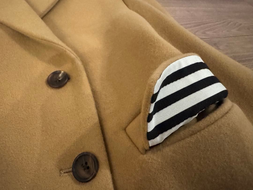 BORDERS at BALCONY ベージュ ダブルブレストジャケット