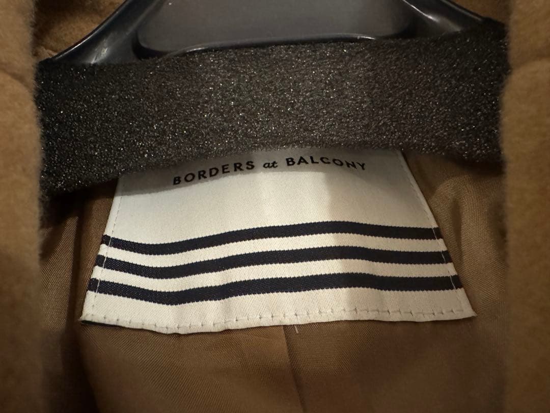 BORDERS at BALCONY ベージュ ダブルブレストジャケット