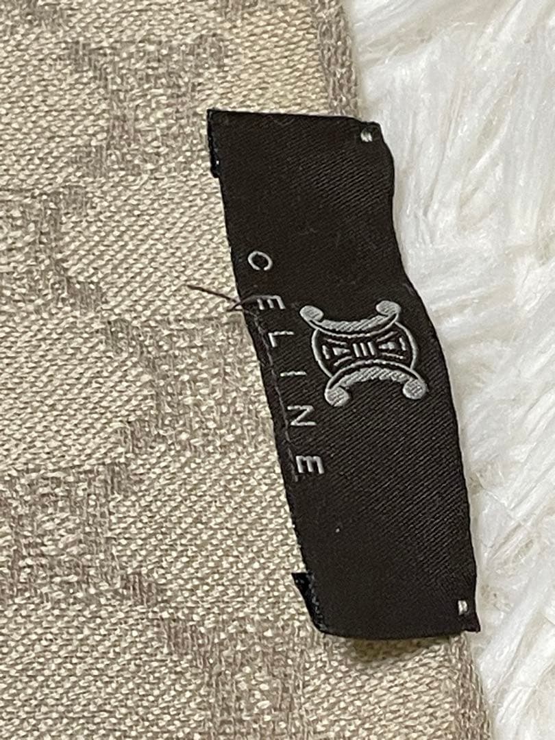 CELINEウールストール　マフラー　マカダム柄