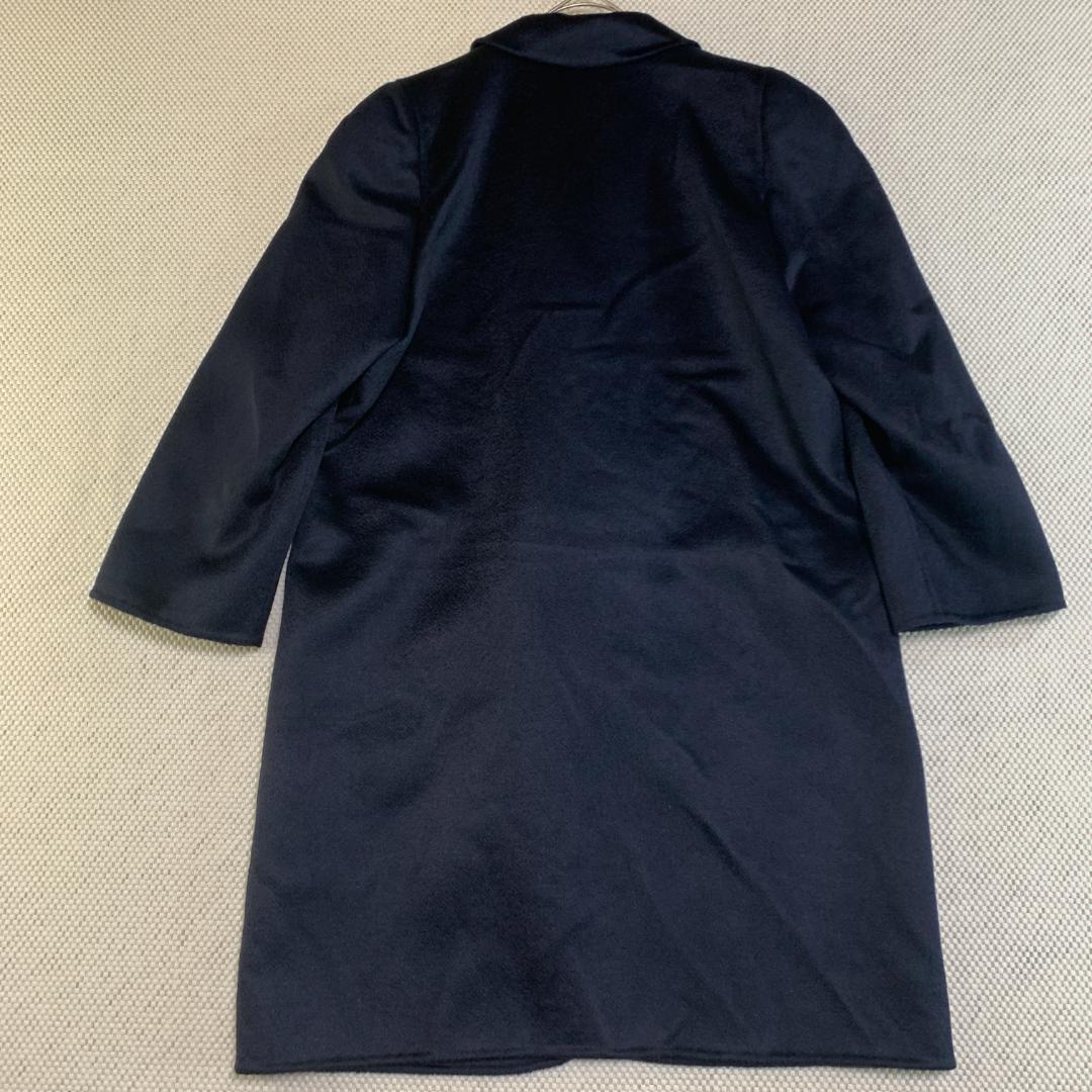 ロングコート カシミヤ PIACENZA 高級 タグ付き 黒 未使用級