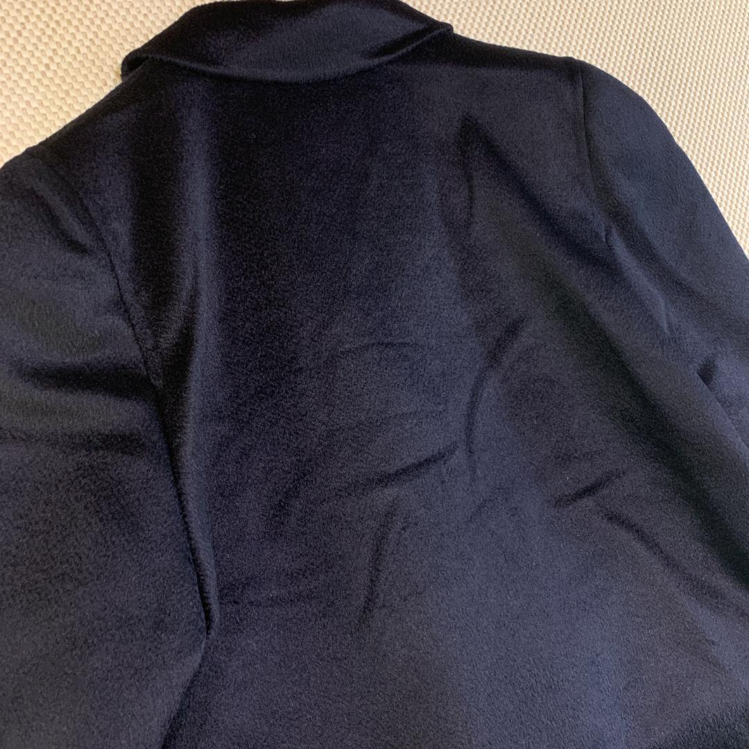 ロングコート カシミヤ PIACENZA 高級 タグ付き 黒 未使用級