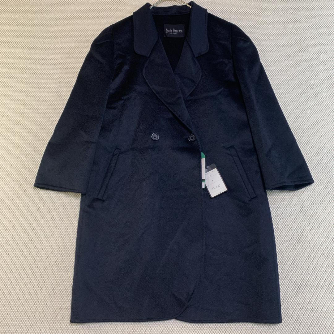 ロングコート カシミヤ PIACENZA 高級 タグ付き 黒 未使用級