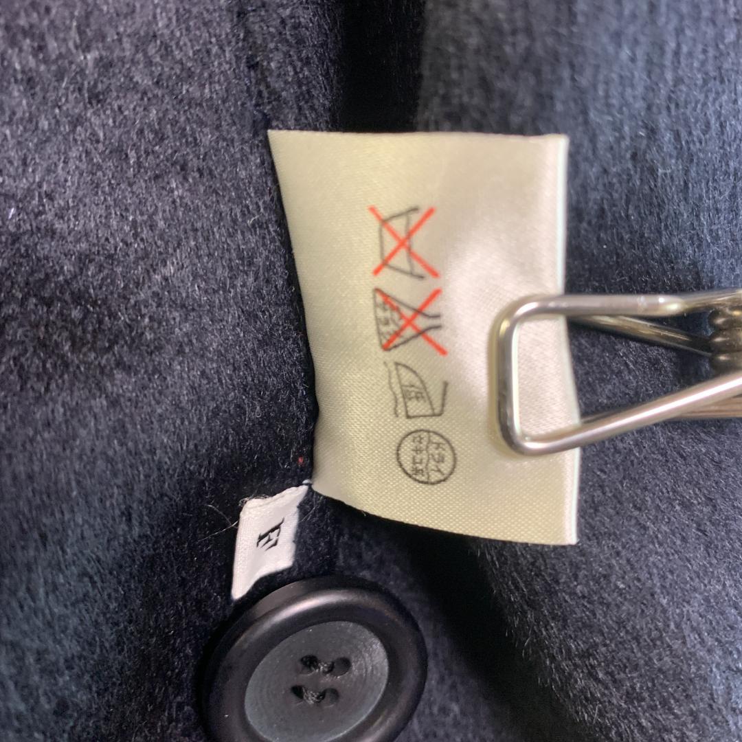 ロングコート カシミヤ PIACENZA 高級 タグ付き 黒 未使用級