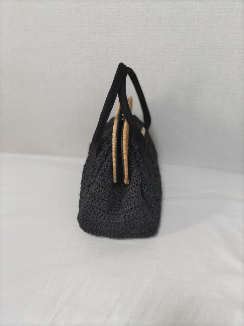 MACKINTOSH PHILOSOPHY 新品　黒のかごハンドバッグ