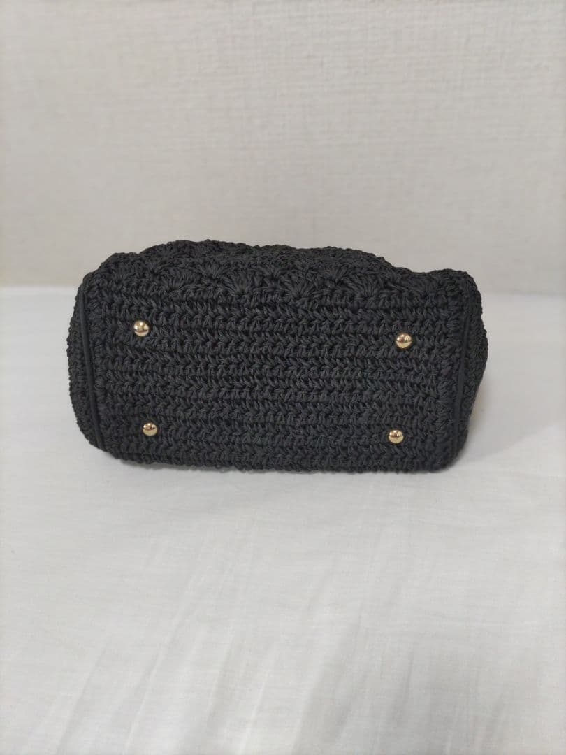 MACKINTOSH PHILOSOPHY 新品　黒のかごハンドバッグ