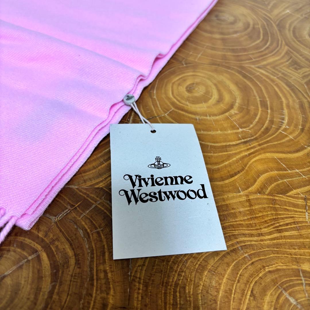 ヴィヴィアンウエストウッド ウール　マフラー　ピンク　新品未使用