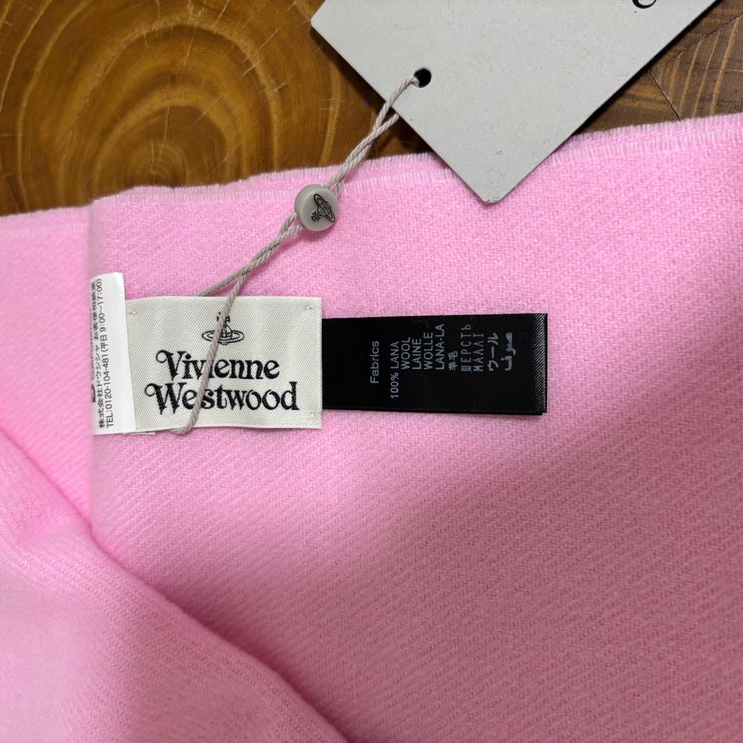 ヴィヴィアンウエストウッド ウール　マフラー　ピンク　新品未使用
