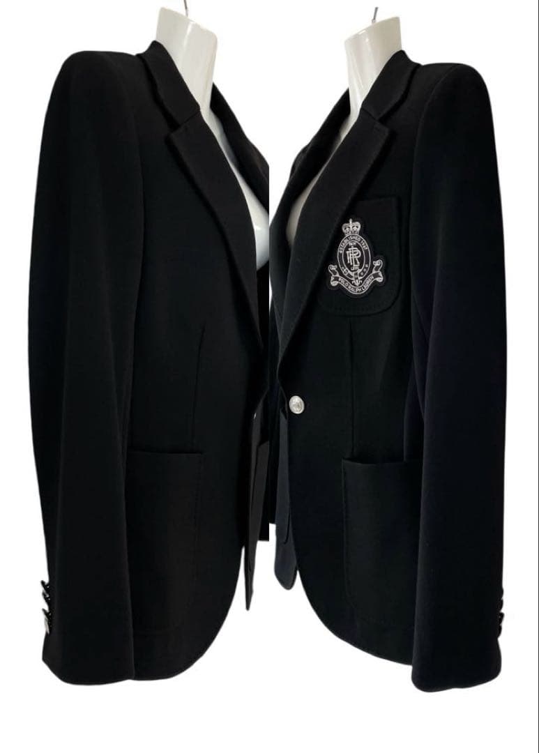 試着のみ美品⭐︎大人気⭐︎ラルフローレン⭐︎ロゴクレスト ニット ブレザー⭐︎現行