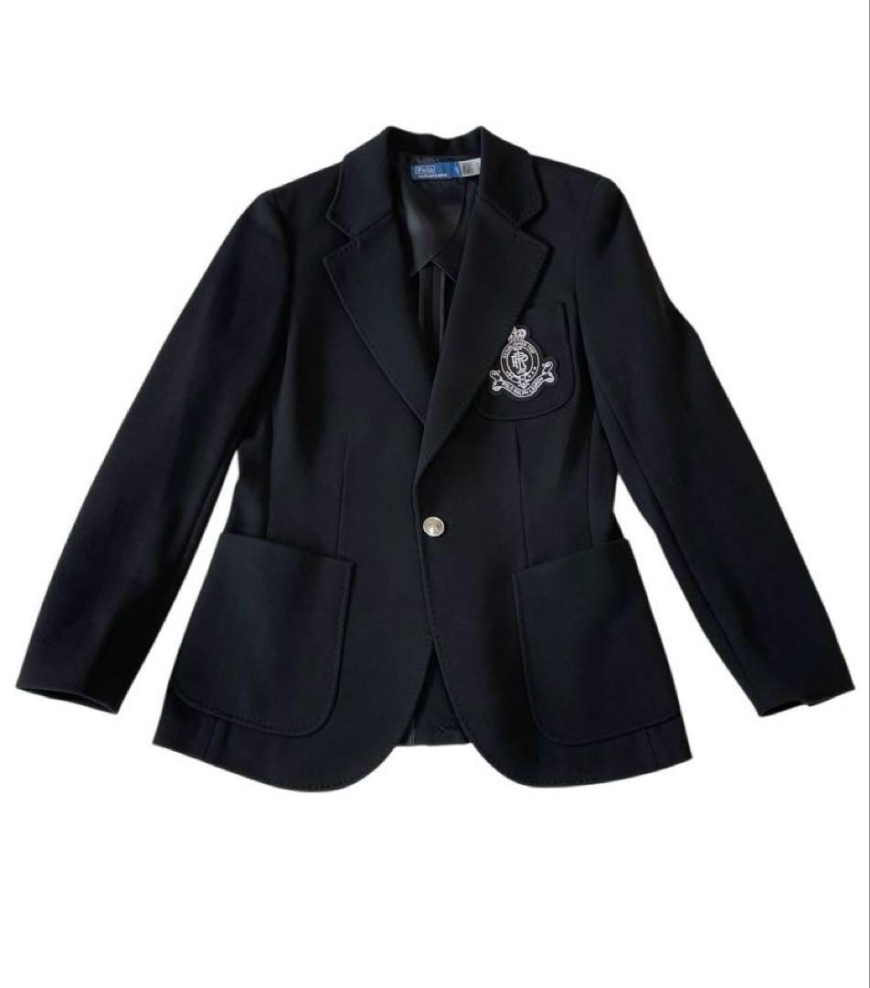 試着のみ美品⭐︎大人気⭐︎ラルフローレン⭐︎ロゴクレスト ニット ブレザー⭐︎現行