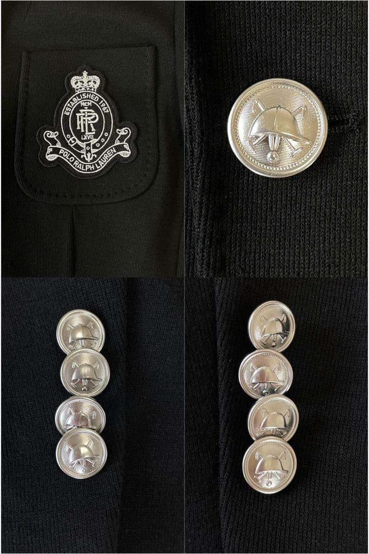 試着のみ美品⭐︎大人気⭐︎ラルフローレン⭐︎ロゴクレスト ニット ブレザー⭐︎現行