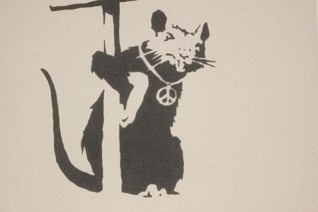 バンクシー Because I´m Worthless エスタンプリトグラフ