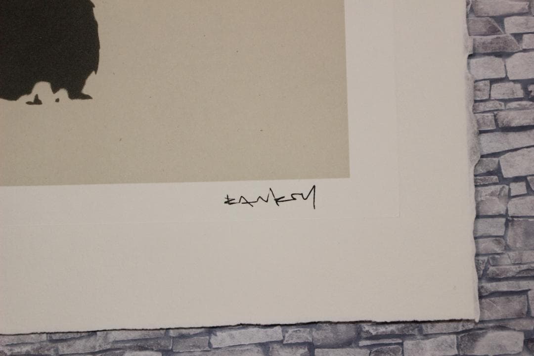 バンクシー Because I´m Worthless エスタンプリトグラフ