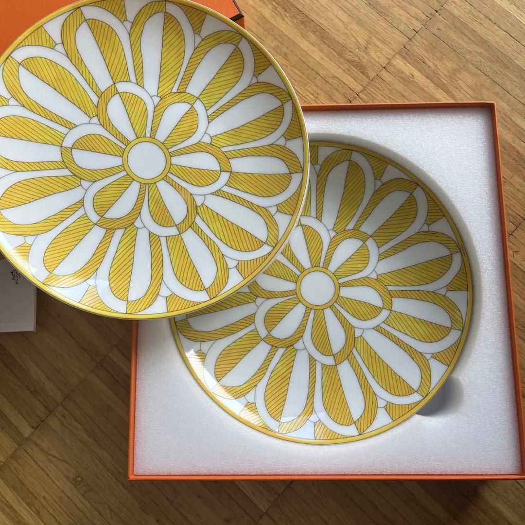 エルメス　ソレイユ　デザートプレート