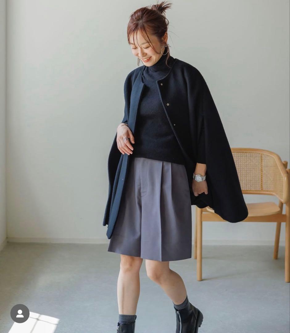 新品タグ付✨ anplegant アンプレガント ポンチョコート ケープコート