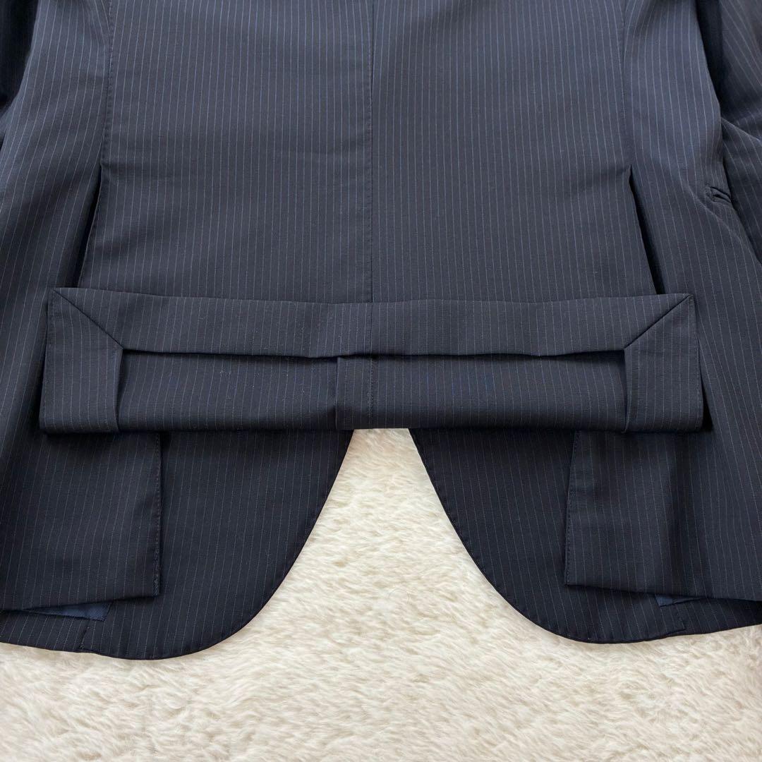 トゥモローランド ロロピアーナ　アンコンスーツ　ストライプ　ダークネイビー　44