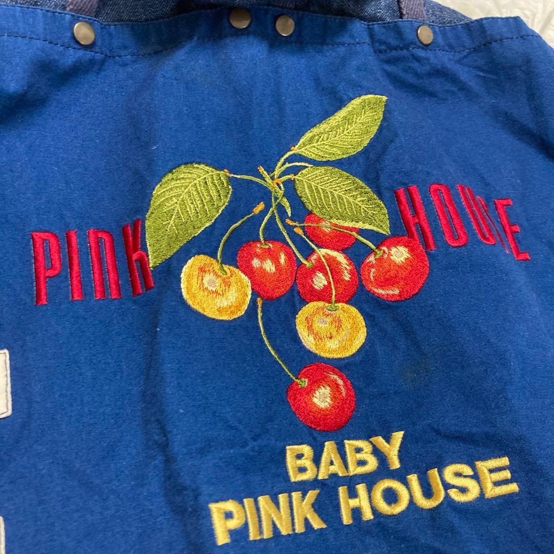 希少　ベビーピンクハウス　さくらんぼ柄　ブルゾン　デニムジャケット　L アウター