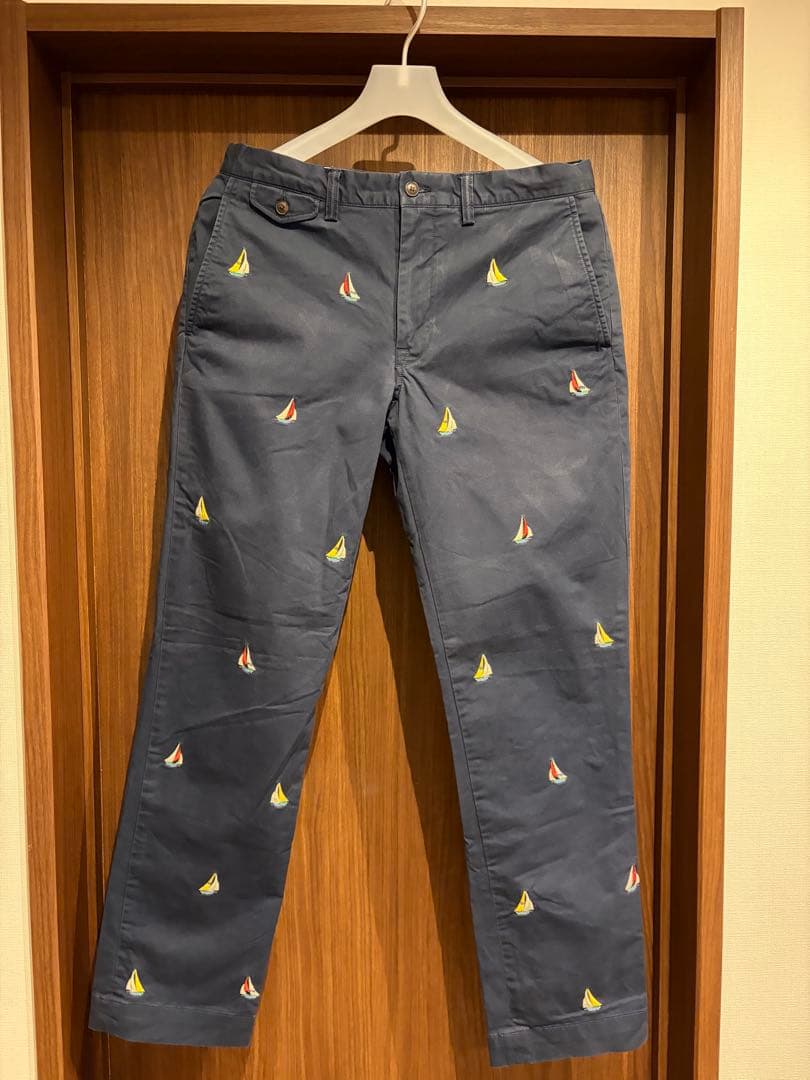 ポロラルフローレン ヨット刺繍 総柄チノ 32/32