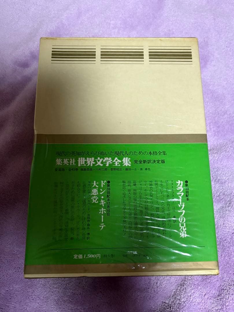 ❤️美品❤️集英社　世界文学全集 19　カラマーゾフの兄弟