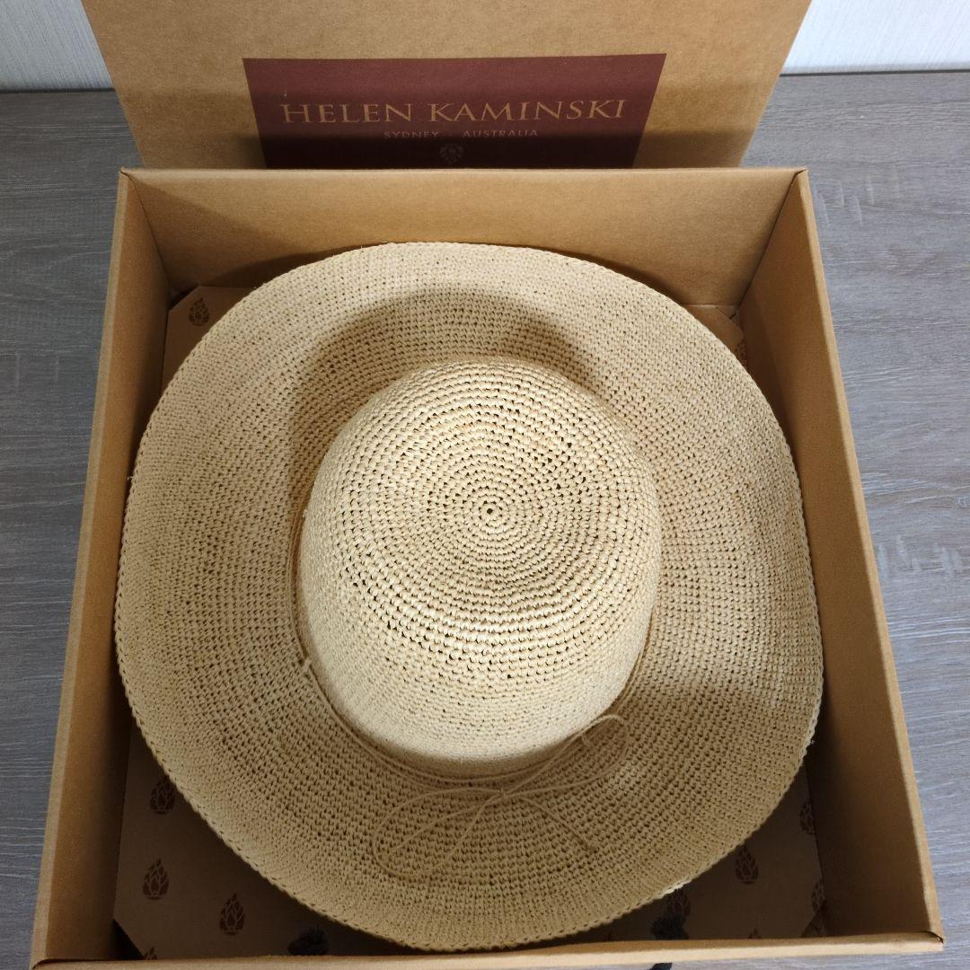 HELEN KAMINSKI ベージュ広つばハット