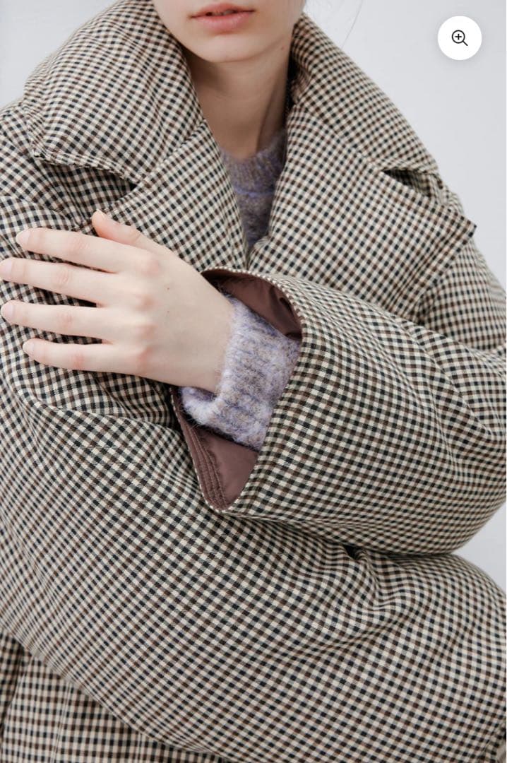 TAGEECHITA CLASSIC PLAID DOWN COAT【新品】