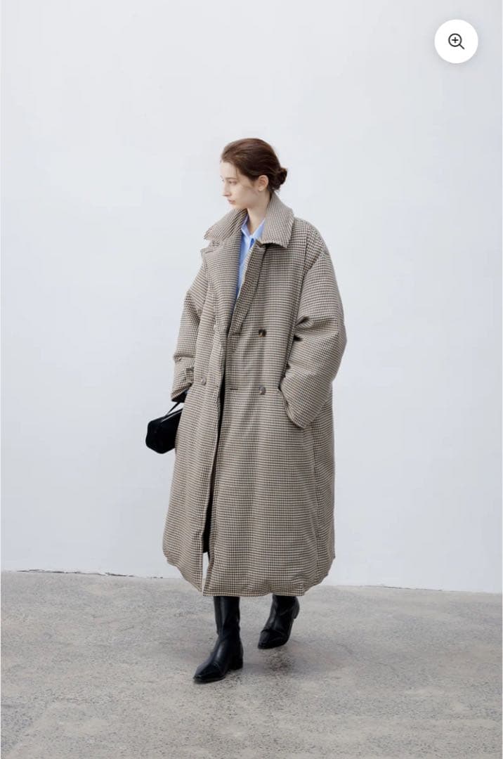 TAGEECHITA CLASSIC PLAID DOWN COAT【新品】