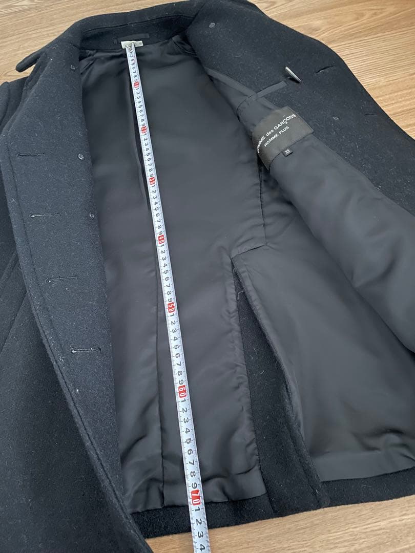 ギャルソン オム プリュス Pコート ブラック