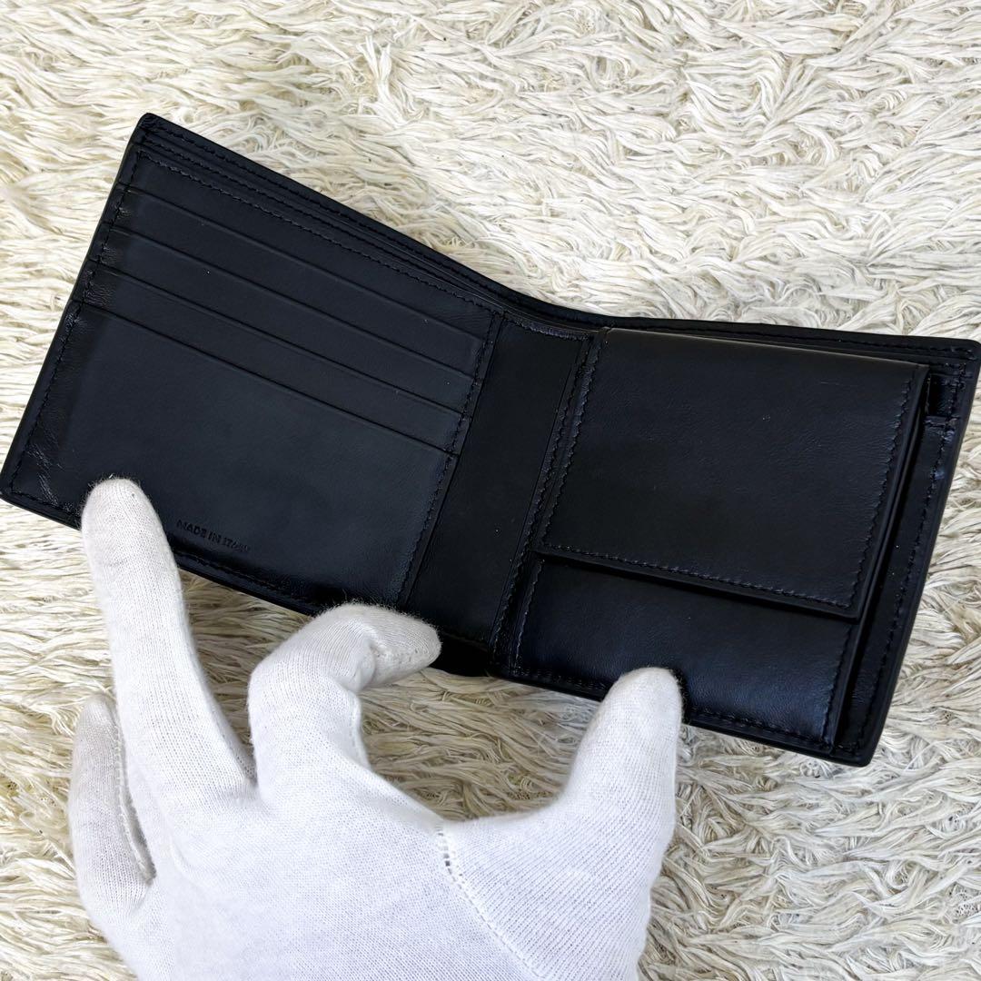 【極美品】セリーヌ バイフォールドウォレット トリオンフ ブラック 二つ折り