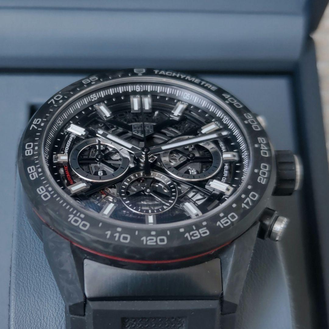 【ほぼ未使用・極美品】 カレラ キャリバーホイヤー02 45mm タグホイヤー