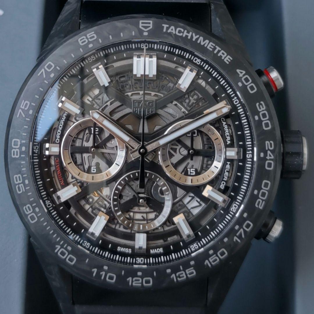 【ほぼ未使用・極美品】 カレラ キャリバーホイヤー02 45mm タグホイヤー